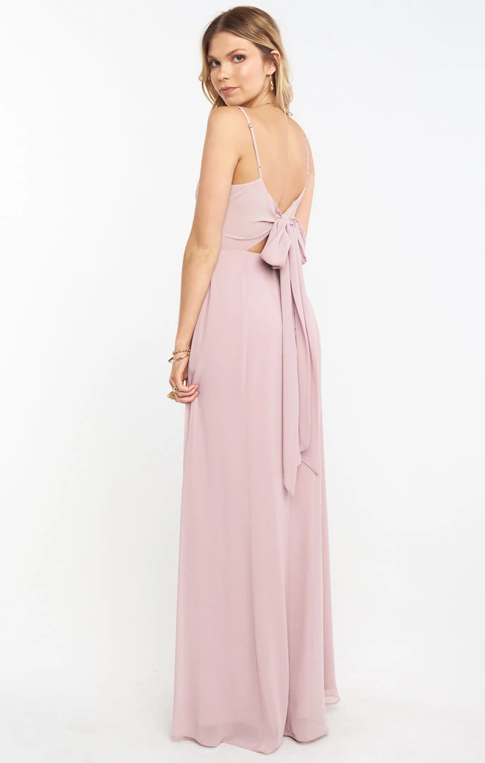 Show Me Your Mumu Bridesmaids Dresses Lauren Tie Maxi Dress ~ Neutral Mauve Chiffon 7 Show Me Your Mumu Bridesmaids Dresses Lauren Tie Maxi Dress ~ Neutral Mauve Chiffon