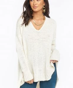 Show Me Your Mumu Maternity Hug Me Sweater ~ Cream Knit