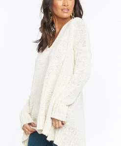 Show Me Your Mumu Maternity Hug Me Sweater ~ Cream Knit