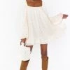 Show Me Your Mumu Briar Mini Dress ~ White Dot
