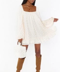 Show Me Your Mumu Briar Mini Dress ~ White Dot