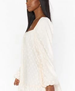 Show Me Your Mumu Briar Mini Dress ~ White Dot