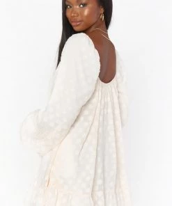 Show Me Your Mumu Briar Mini Dress ~ White Dot