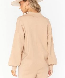 Show Me Your Mumu Gianni Romper ~ Camel Knit New Mu 10 Show Me Your Mumu Gianni Romper ~ Camel Knit New Mu