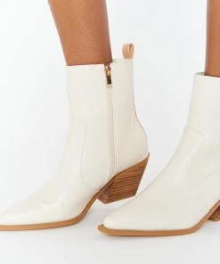 Show Me Your Mumu Billini Umeko Western Bootie ~ Oatmeal Lizard New Mu