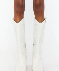 Show Me Your Mumu Dolce Vita Solei Western Boot ~ White New Mu