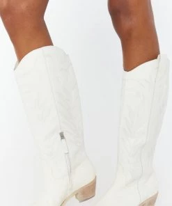 Show Me Your Mumu Dolce Vita Solei Western Boot ~ White New Mu