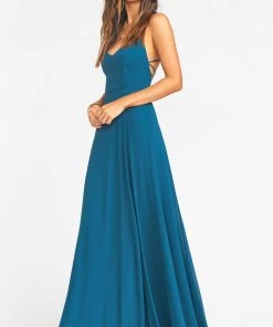 Show Me Your Mumu Godshaw Goddess Gown ~ Deep Jade Chiffon Bridesmaids Dresses