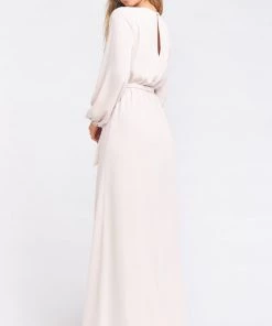 Show Me Your Mumu Lady Long Sleeve Wrap Dress ~ Show Me The Ring Crisp Bridesmaids Dresses