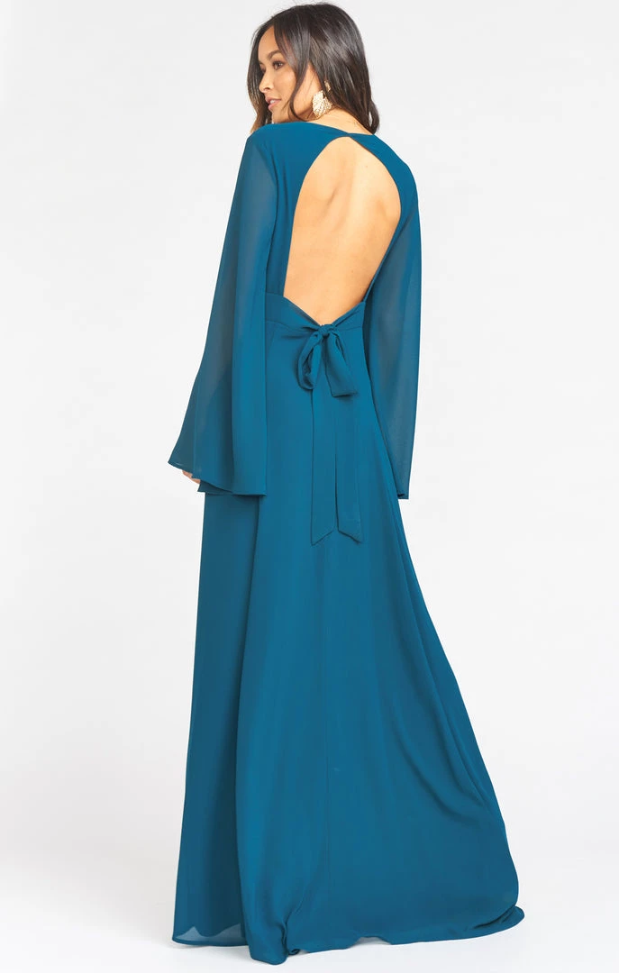 Show Me Your Mumu Wedding Guest Dresses Venus Long Sleeve Flare Dress ~ Deep Jade Chiffon 5 Show Me Your Mumu Wedding Guest Dresses Venus Long Sleeve Flare Dress ~ Deep Jade Chiffon