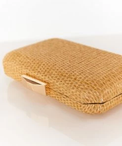 Show Me Your Mumu Norah Woven Clutch ~ Natural