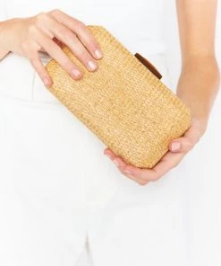 Show Me Your Mumu Norah Woven Clutch ~ Natural