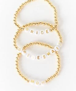 Show Me Your Mumu MOH Bracelet ~ Gold & White Beaded New Mu