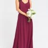 Show Me Your Mumu Kendall Maxi Dress With Slit ~ Merlot Chiffon 2 Show Me Your Mumu Kendall Maxi Dress With Slit ~ Merlot Chiffon