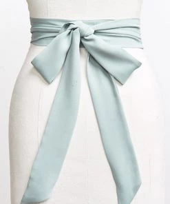 Show Me Your Mumu Bridesmaids Dresses Bridesmaid Sash ~ Silver Sage Crisp