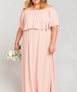 Show Me Your Mumu Maternity Hacienda Maxi Dress ~ Dusty Blush Crisp