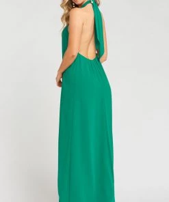 Show Me Your Mumu Twist And Turn Maxi Dress ~ Kelly Green Chiffon Clothes