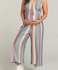 Show Me Your Mumu Joanna Jumpsuit ~ Mutown Stripe Rompers