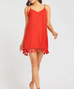 Show Me Your Mumu Throw And Go Tassel Mini Dress ~ Bonfire