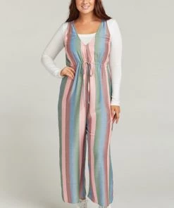 Show Me Your Mumu Joanna Jumpsuit ~ Mutown Stripe Rompers
