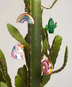 Show Me Your Mumu Sunnylife ~ Unicorn Festive Ornament ~ Pink