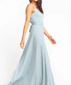 Show Me Your Mumu Jenn Maxi Dress ~ Silver Sage Crisp Bridesmaids Dresses