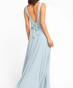 Show Me Your Mumu Jenn Maxi Dress ~ Silver Sage Crisp Bridesmaids Dresses