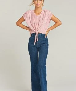 Show Me Your Mumu Anjelica Top ~ Silky Scrunch Mauve Clothes