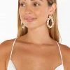 Show Me Your Mumu Mystic Statement Earring ~ Ivory/Gold New Mu