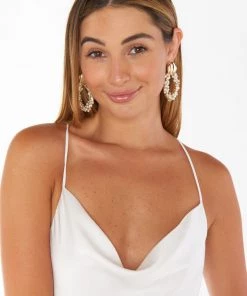 Show Me Your Mumu Mystic Statement Earring ~ Ivory/Gold New Mu 12 Show Me Your Mumu Mystic Statement Earring ~ Ivory/Gold New Mu