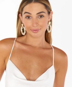 Show Me Your Mumu Mystic Statement Earring ~ Ivory/Gold New Mu 10 Show Me Your Mumu Mystic Statement Earring ~ Ivory/Gold New Mu