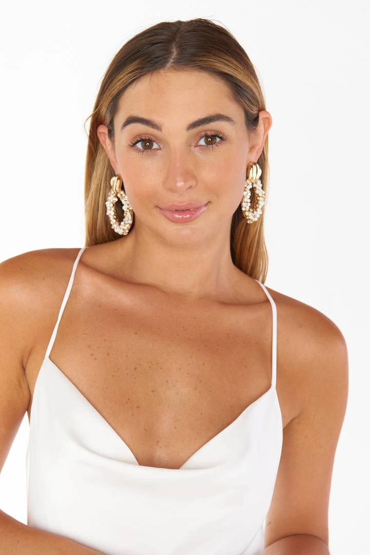 Show Me Your Mumu Mystic Statement Earring ~ Ivory/Gold New Mu 5 Show Me Your Mumu Mystic Statement Earring ~ Ivory/Gold New Mu
