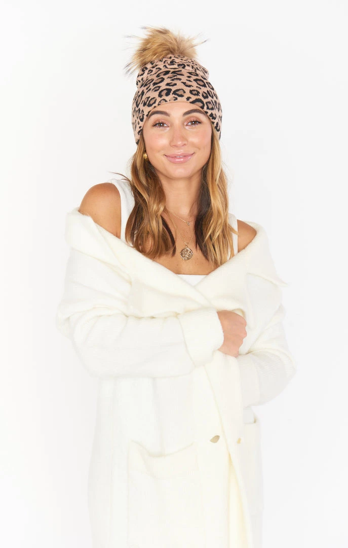 Show Me Your Mumu Eloise Leopard Beanie ~ Beige 7 Show Me Your Mumu Eloise Leopard Beanie ~ Beige