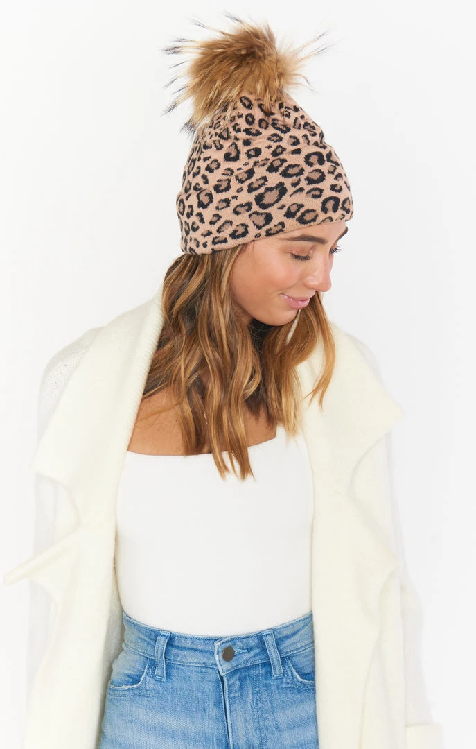 Show Me Your Mumu Eloise Leopard Beanie ~ Beige 5 Show Me Your Mumu Eloise Leopard Beanie ~ Beige