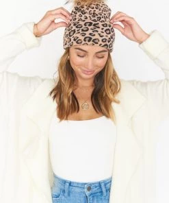 Show Me Your Mumu Eloise Leopard Beanie ~ Beige 12 Show Me Your Mumu Eloise Leopard Beanie ~ Beige