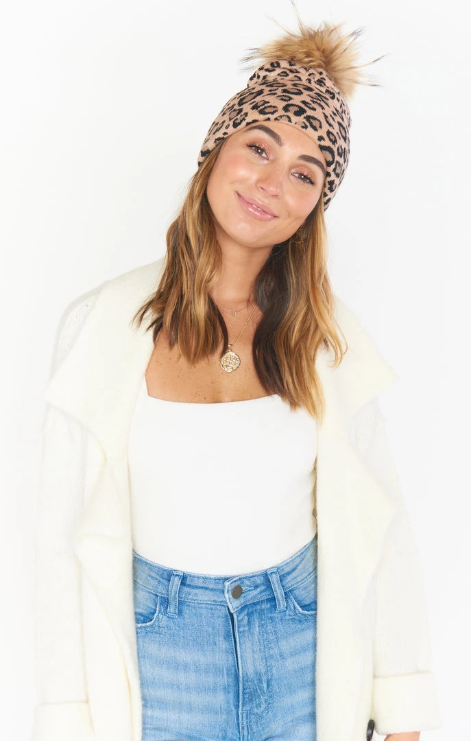 Show Me Your Mumu Eloise Leopard Beanie ~ Beige 8 Show Me Your Mumu Eloise Leopard Beanie ~ Beige