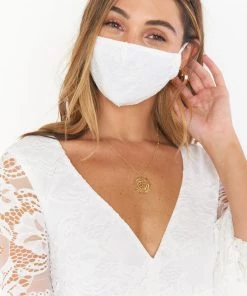 Show Me Your Mumu Ever After Lace Mask ~ White New Mu