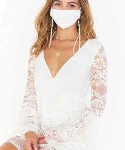 Show Me Your Mumu Ever After Lace Mask ~ White New Mu