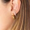 Show Me Your Mumu LUV AJ Mini Martina Hoop Earrings ~ Gold New Mu