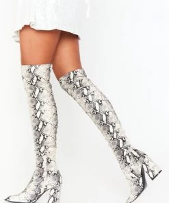 Show Me Your Mumu Steve Madden Jacoby Tall Boot ~ Faux Snake New Mu