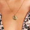 Show Me Your Mumu New Mu Gorjana Compass Coin Necklace ~ 18K Gold Plated 1 Show Me Your Mumu New Mu Gorjana Compass Coin Necklace ~ 18K Gold Plated