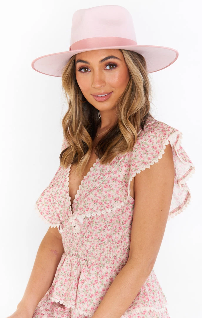 Show Me Your Mumu Lack Of Color Stardust Rancher Hat ~ Light Pink New Mu 9 Show Me Your Mumu Lack Of Color Stardust Rancher Hat ~ Light Pink New Mu