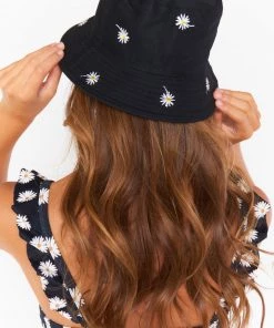 Show Me Your Mumu New Mu Daisy Bucket Hat ~ Black