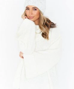 Show Me Your Mumu New Mu Ginny Pom Pom Beanie ~ Cream Confetti