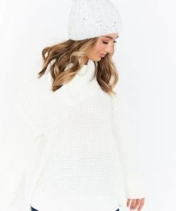 Show Me Your Mumu New Mu Ginny Pom Pom Beanie ~ Cream Confetti