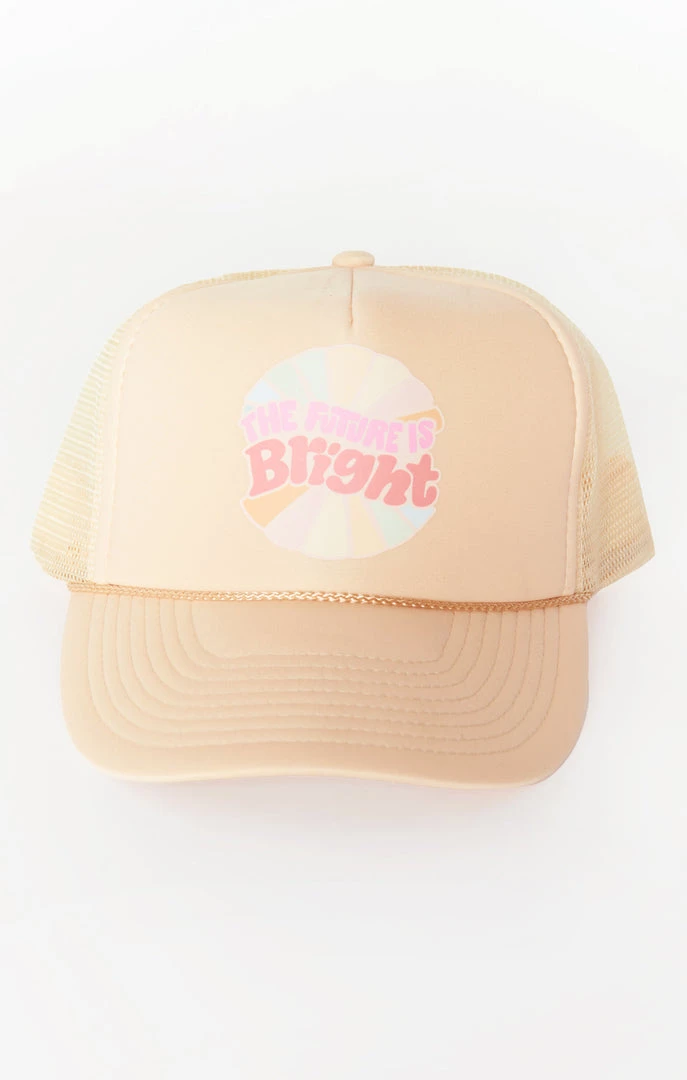 Show Me Your Mumu The Future Is Bright Trucker Hat ~ Taupe 4 Show Me Your Mumu The Future Is Bright Trucker Hat ~ Taupe