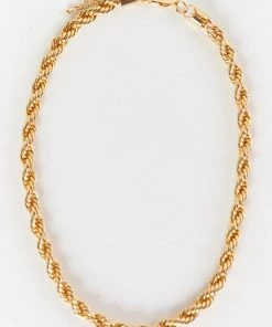 Show Me Your Mumu Accessories ALV Jewels XL Twist Necklace ~ 16K Gold Plated