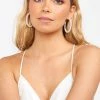 Show Me Your Mumu Jessa Pearl Hoops ~ White