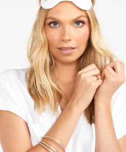 Show Me Your Mumu Sleepy Cottage Bride Eye Mask ~ White Accessories