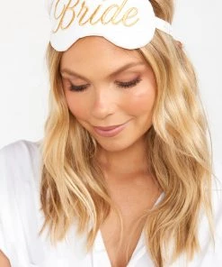 Show Me Your Mumu Sleepy Cottage Bride Eye Mask ~ White Accessories